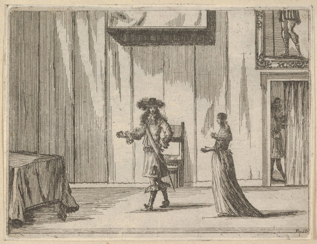 Detail of Francesco I d'Este Speaks About his Victories with an Honest Comportment, from L'Idea di u…, 1659 by Bartolomeo Fenice