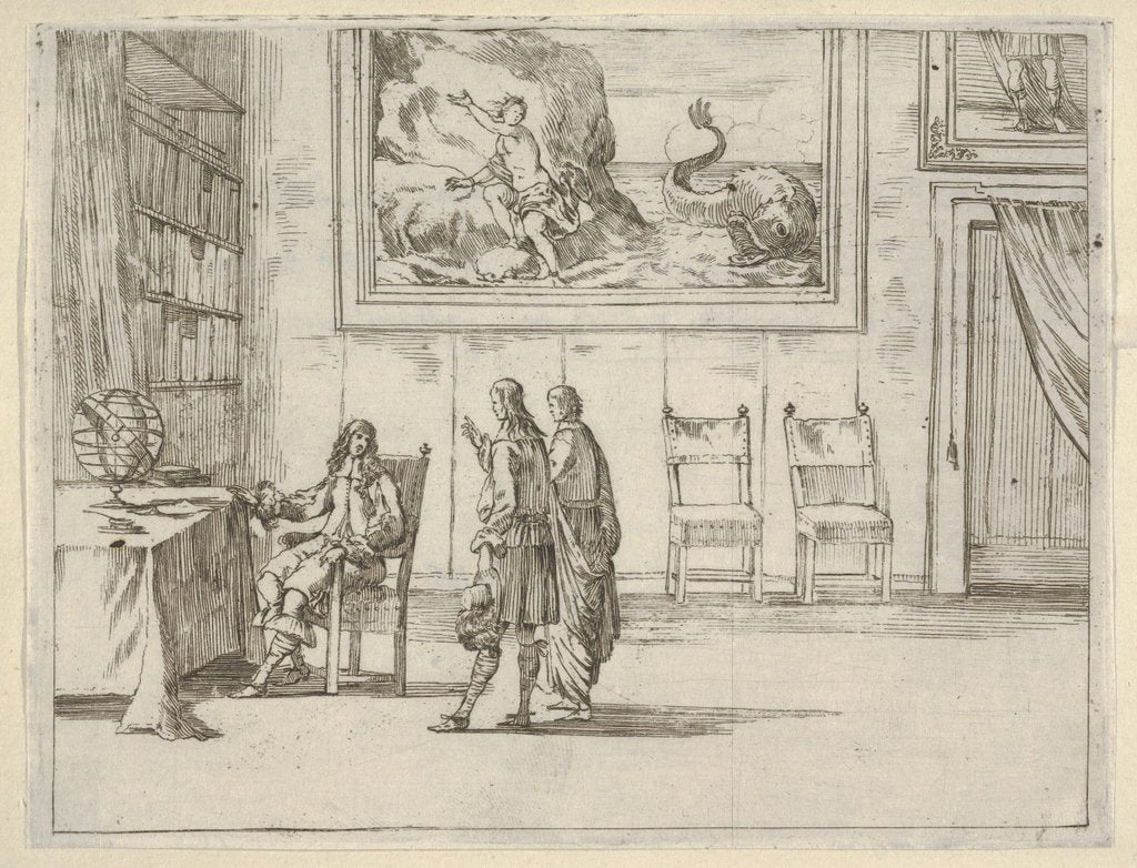 Detail of Francesco I d'Este Displays Great Faculty in his Studies, from L'Idea di un Principe ed Er…, 1659 by Bartolomeo Fenice