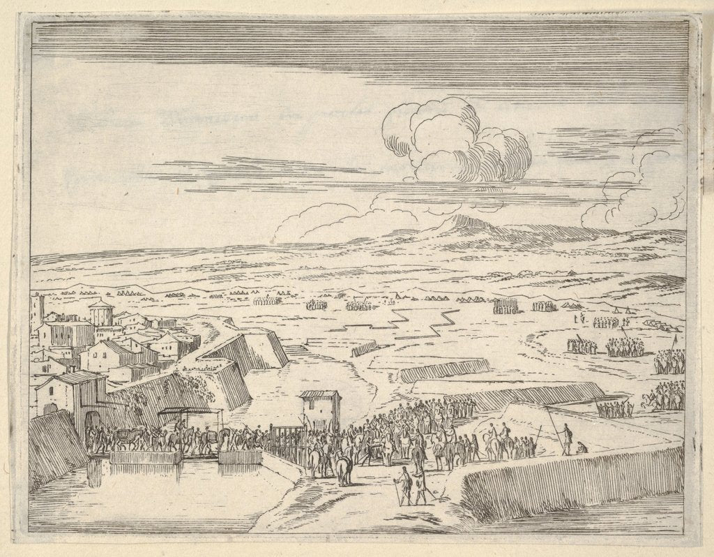 Detail of After a Few Days of Seige with the French Army, Francesco I d'Este Takes Prossession of Mo…, 1659 by Bartolomeo Fenice