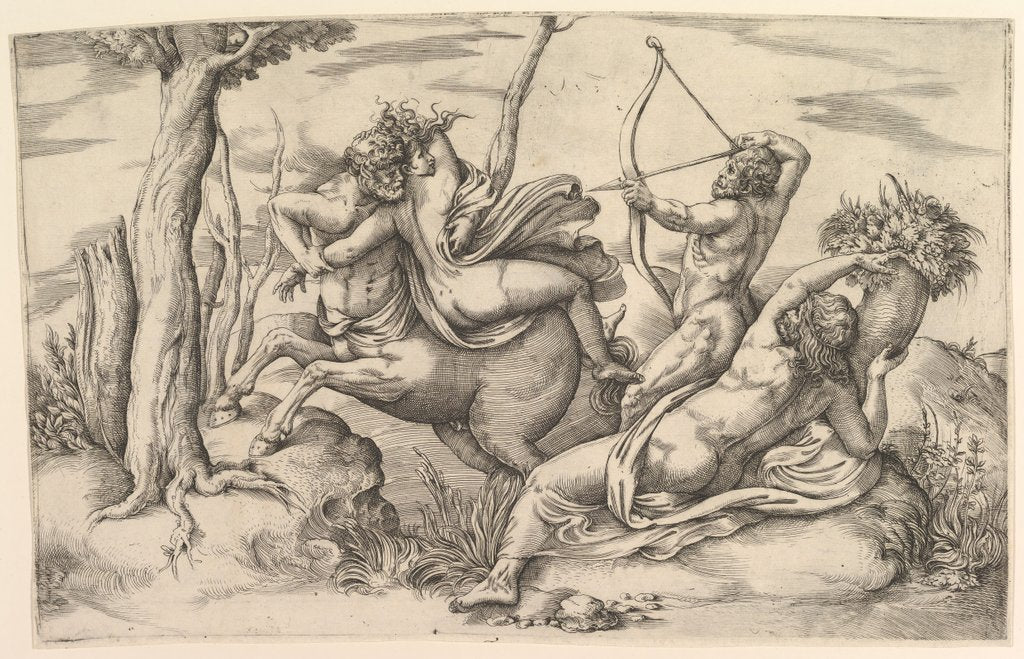 Detail of The Abduction of Dejanira by Battista Franco Veneziano