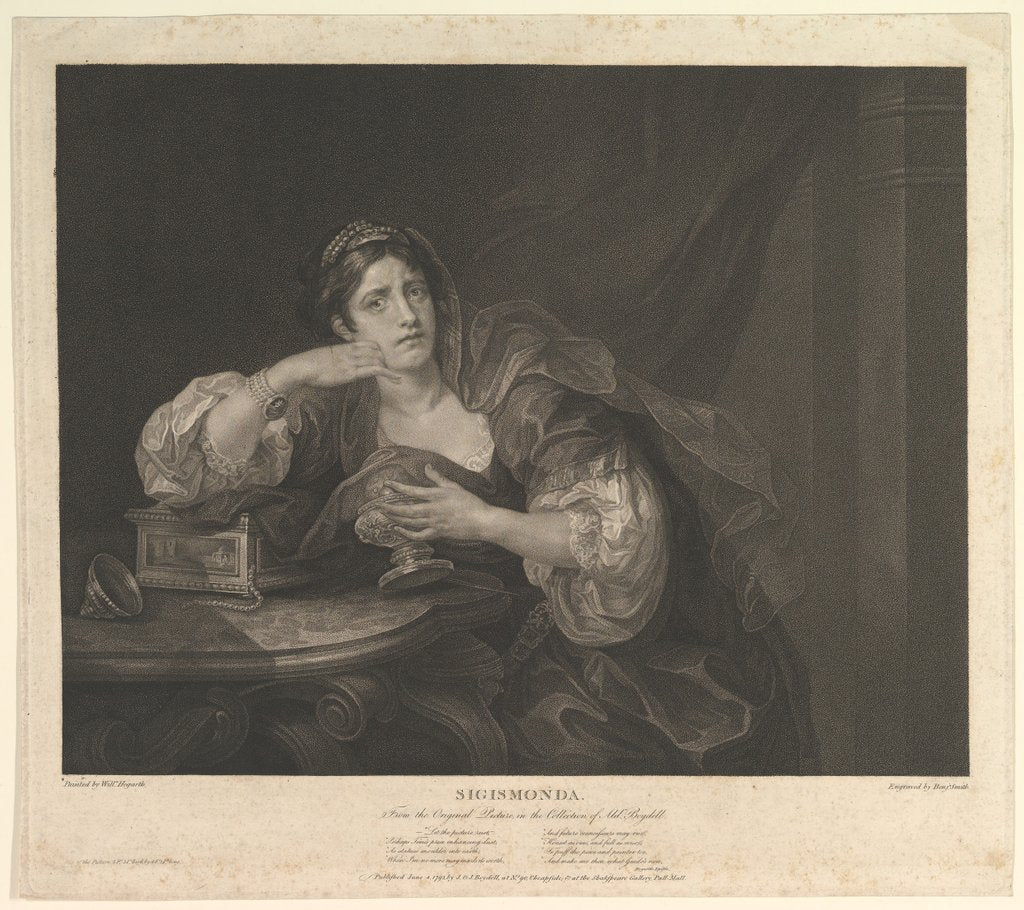 Detail of Sigismonda, June 4, 1795 by Benjamin Smith