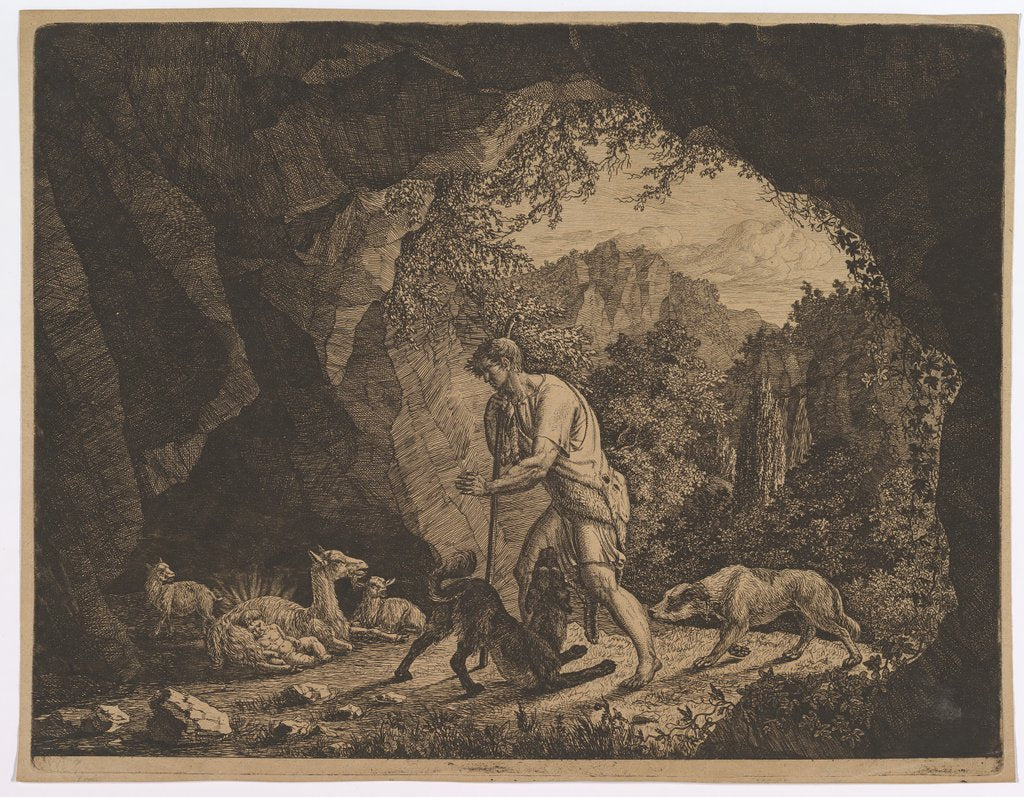 Detail of The Shepherd Finding Romulus near the Goat by Carl Baron von Vittinghoff