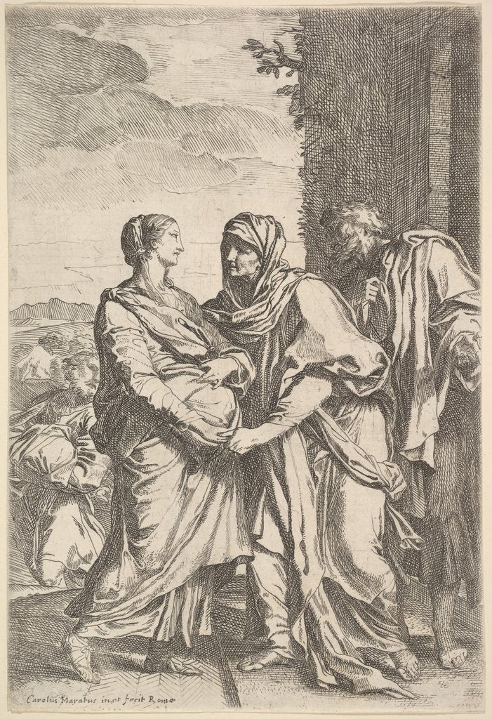 Detail of The Visitation by Carlo Maratti