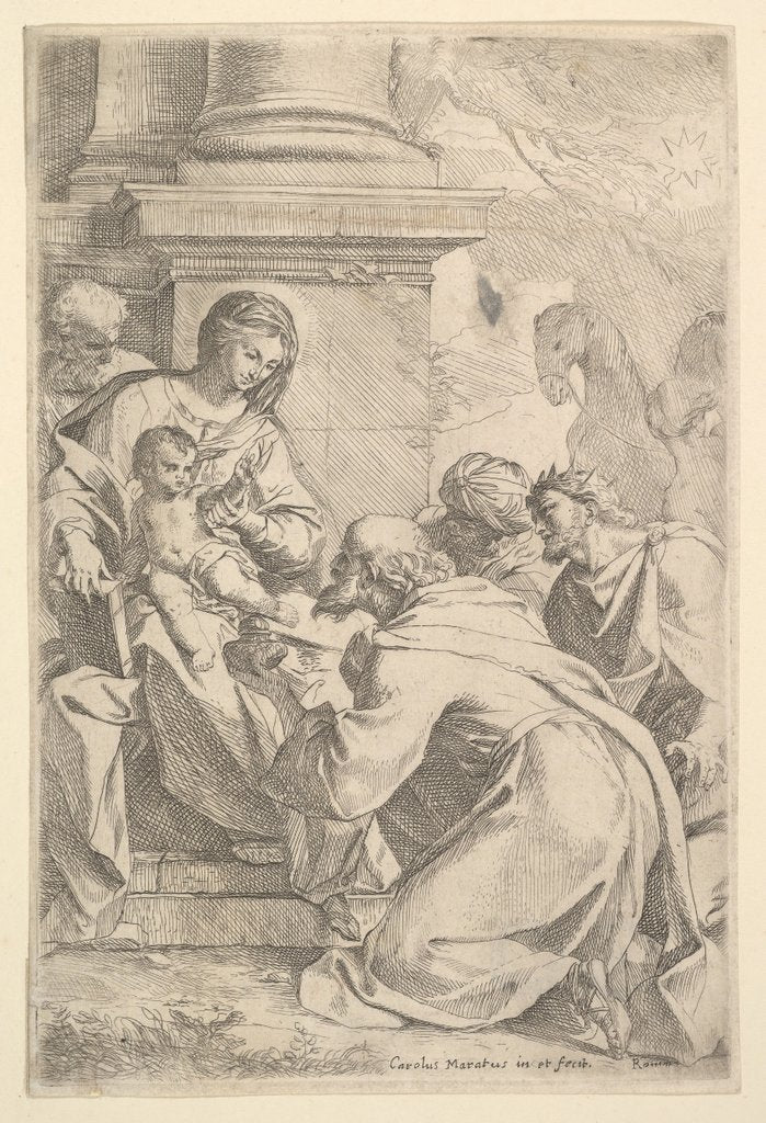 Detail of The Adoration of the Magi by Carlo Maratti