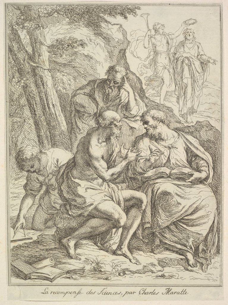 Detail of La recompense des Sciences, 1640-1713 by Unknown