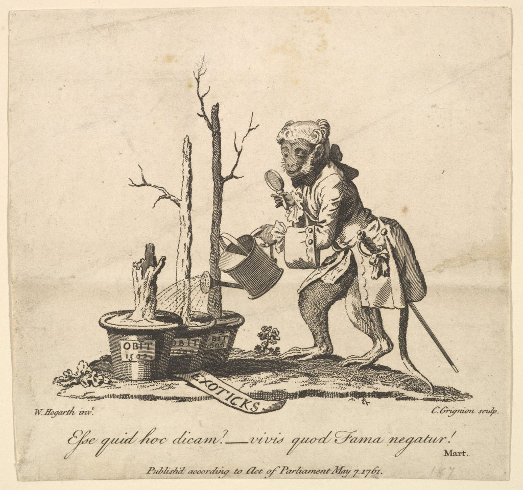 Detail of Tailpiece to the Catalogue of Pictures Exhibited in Spring Garden, May 7, 1761 by Charles Grignion