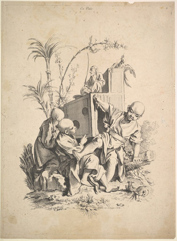 Detail of Vision, 18th century by Gabriel Huquier