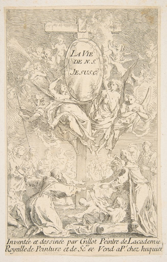 Frontispiece to the series The Life of Christ by Claude Gillot/Jacques Gabriel Huquier