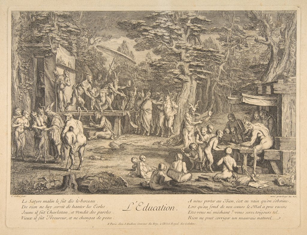 Detail of Education by Claude Gillot