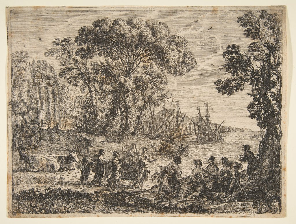 Detail of The Rape of Europa, 1634 by Claude Lorrain