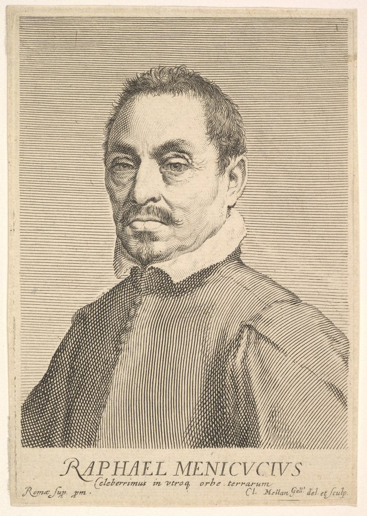 Detail of Raffaello Menicucci by Claude Mellan