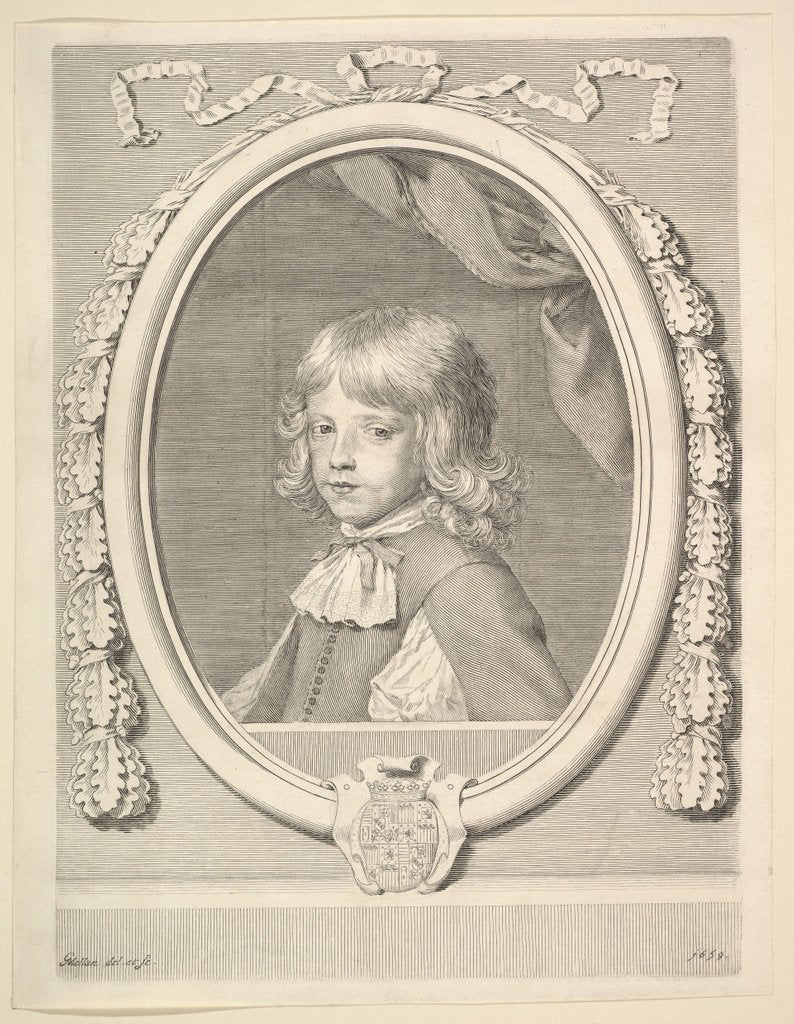Detail of Louis-Joseph de Lorraine, duc de Guise, as a Child, 1659 by Claude Mellan