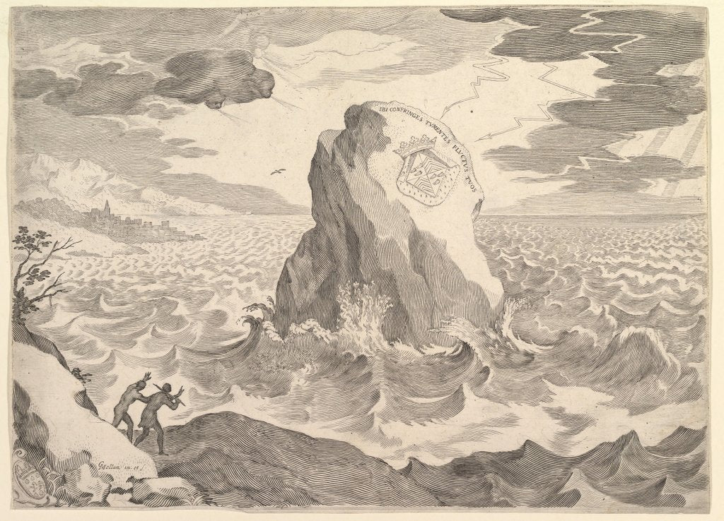 Detail of Allegory Against the Pelagian Heres by Claude Mellan