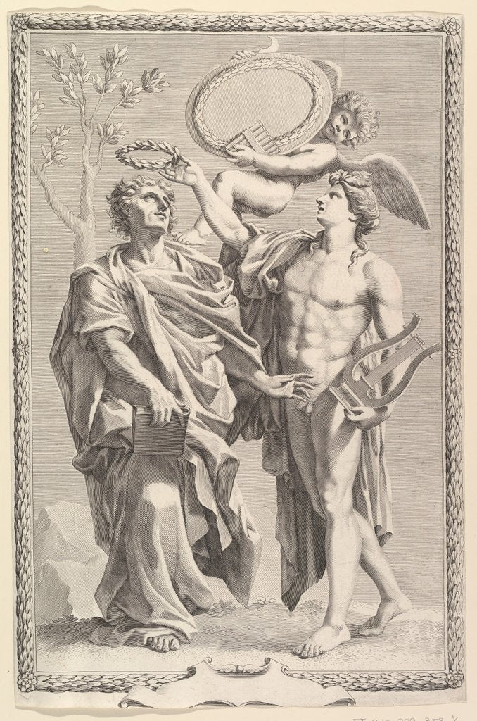Detail of Frontispiece: Virgil, Publii Virgilii Maronis Opera, 1641 by Claude Mellan