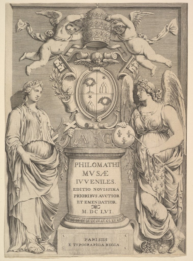 Detail of Title Page: Philomathi Musae Juveniles, 1655 by Claude Mellan
