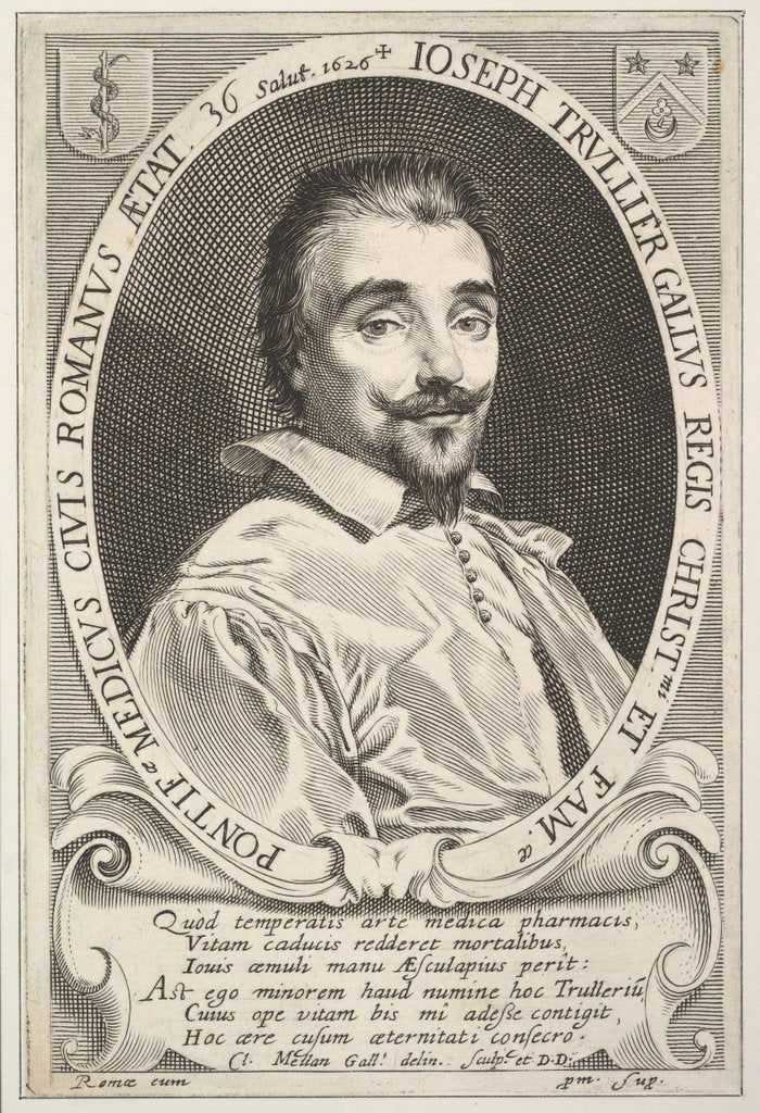 Detail of Joseph Trullier, 1626 by Claude Mellan
