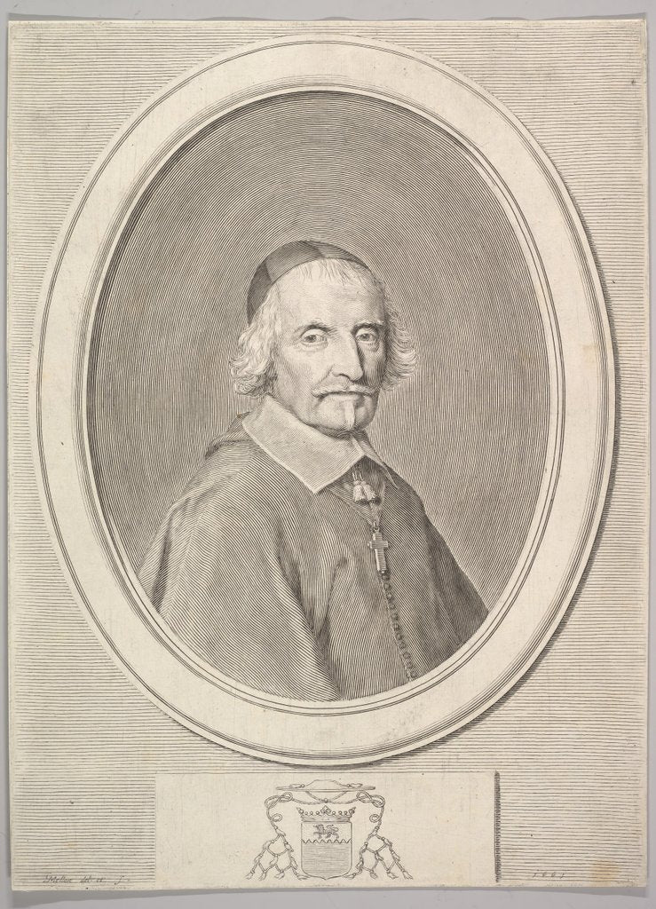 Detail of François de Villemontée, 1661 by Claude Mellan