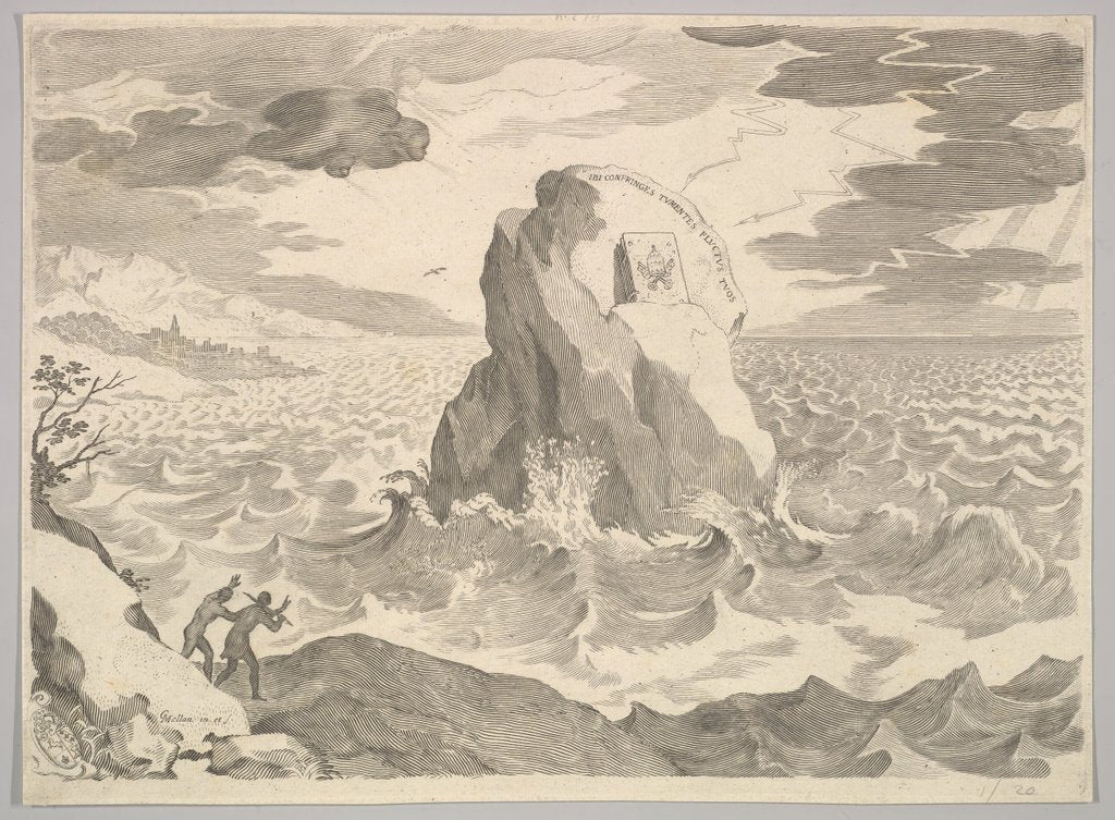 Detail of Allegory Against the Pelagian Heres by Claude Mellan