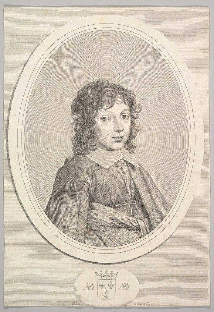 Detail of Armand de Bourbon, prince de Conti by Claude Mellan