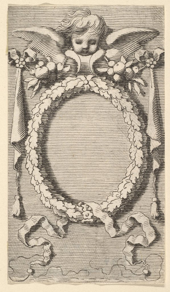 Detail of Title Page: Desmarets de Saint-Sorlin, L'Office de la Vierge Marie, 1645 by Claude Mellan