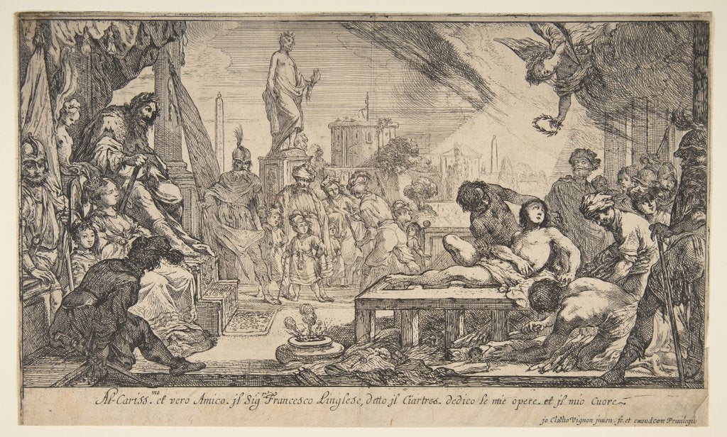 Detail of The Martyrdom of St. Lawrence, ca. 1627 by Claude Vignon