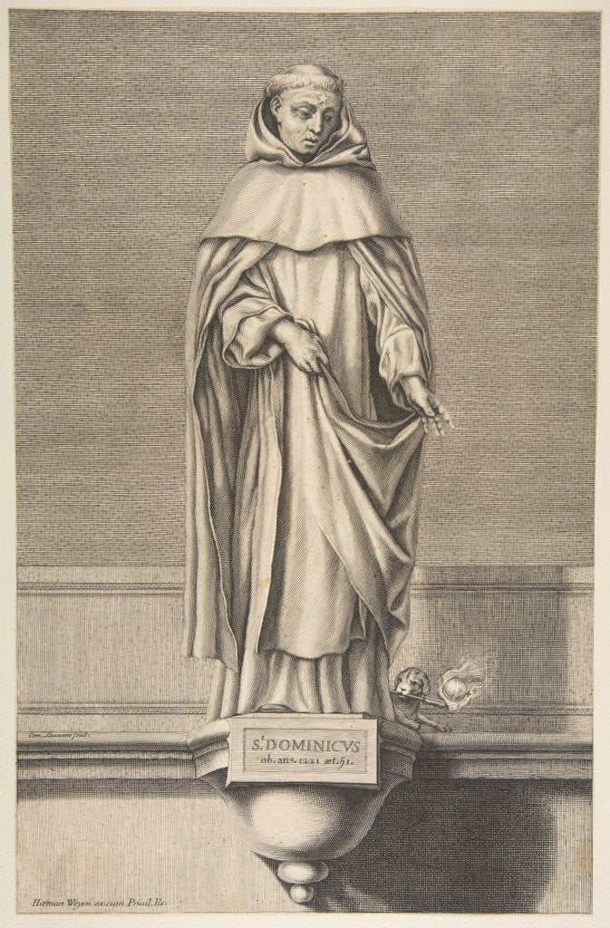 Detail of St. Dominic by Conrad Lauwers