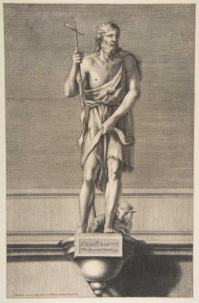 Detail of St. John Baptist by Conrad Lauwers