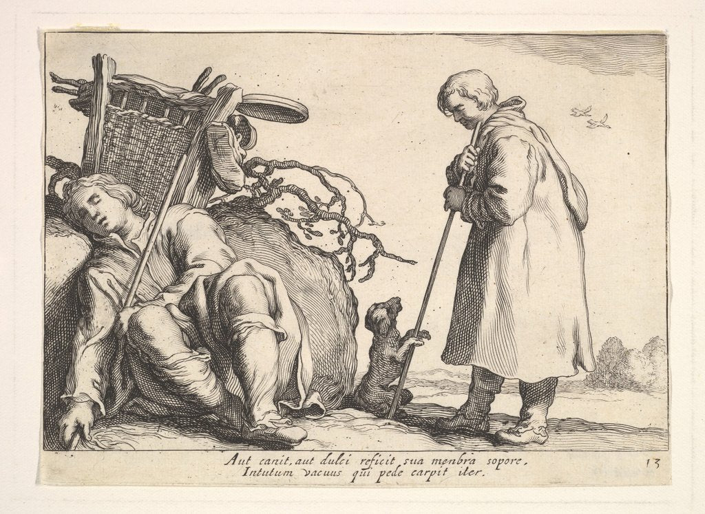 Detail of Pleasures of Occupation by Cornelis Bloemaert