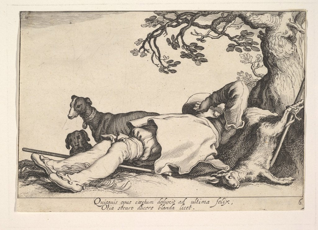 Detail of Pleasures of Occupation by Cornelis Bloemaert