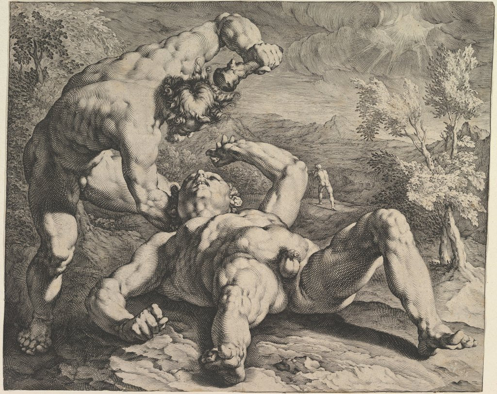 Detail of Cain Killing Abel, ca. 1591 by Cornelis Cornelisz van Haarlem/Jan Muller