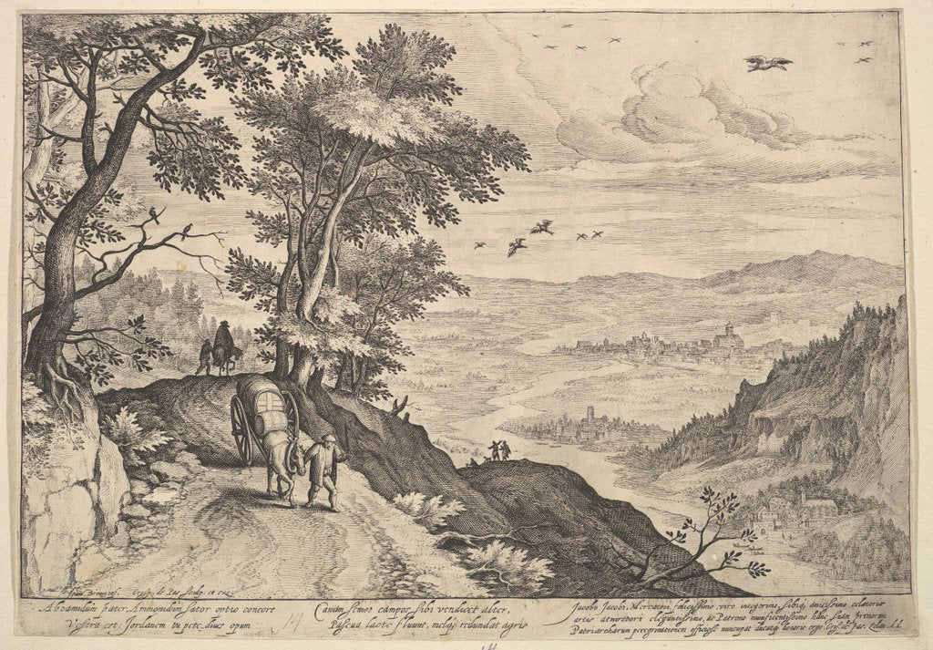 Detail of Path over a Valley by Crispijn de Passe I