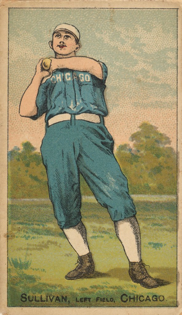 Detail of Sullivan, Left Field, Chicago, from the Gold Coin series for Gold Coin Chewing Toba…, 1887 by D Buchner & Co