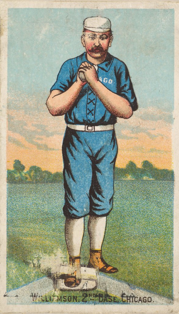 Detail of Williamson, 2nd Base, Chicago, from the 'Gold Coin' Tobacco Issue, 1887 by D Buchner & Co