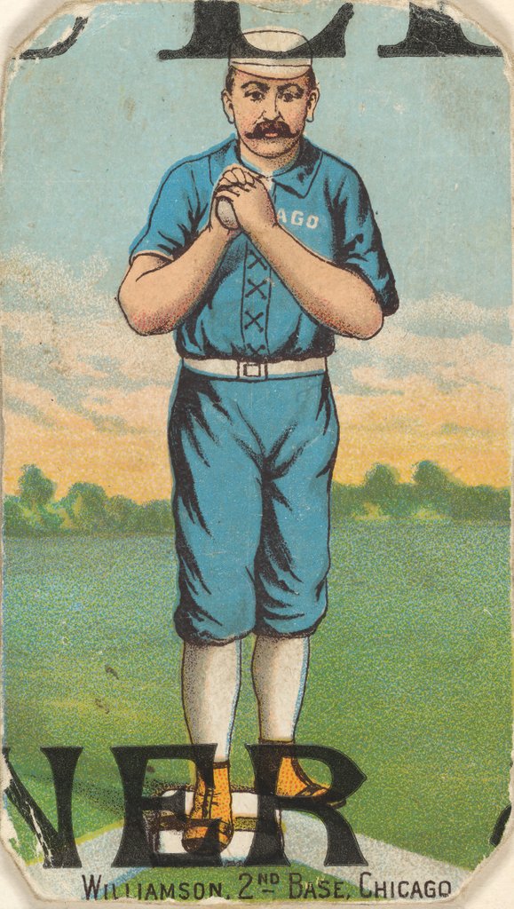 Detail of Williamson, 2nd Base, Chicago, from the 'Gold Coin' Tobacco Issue, 1887 by D Buchner & Co