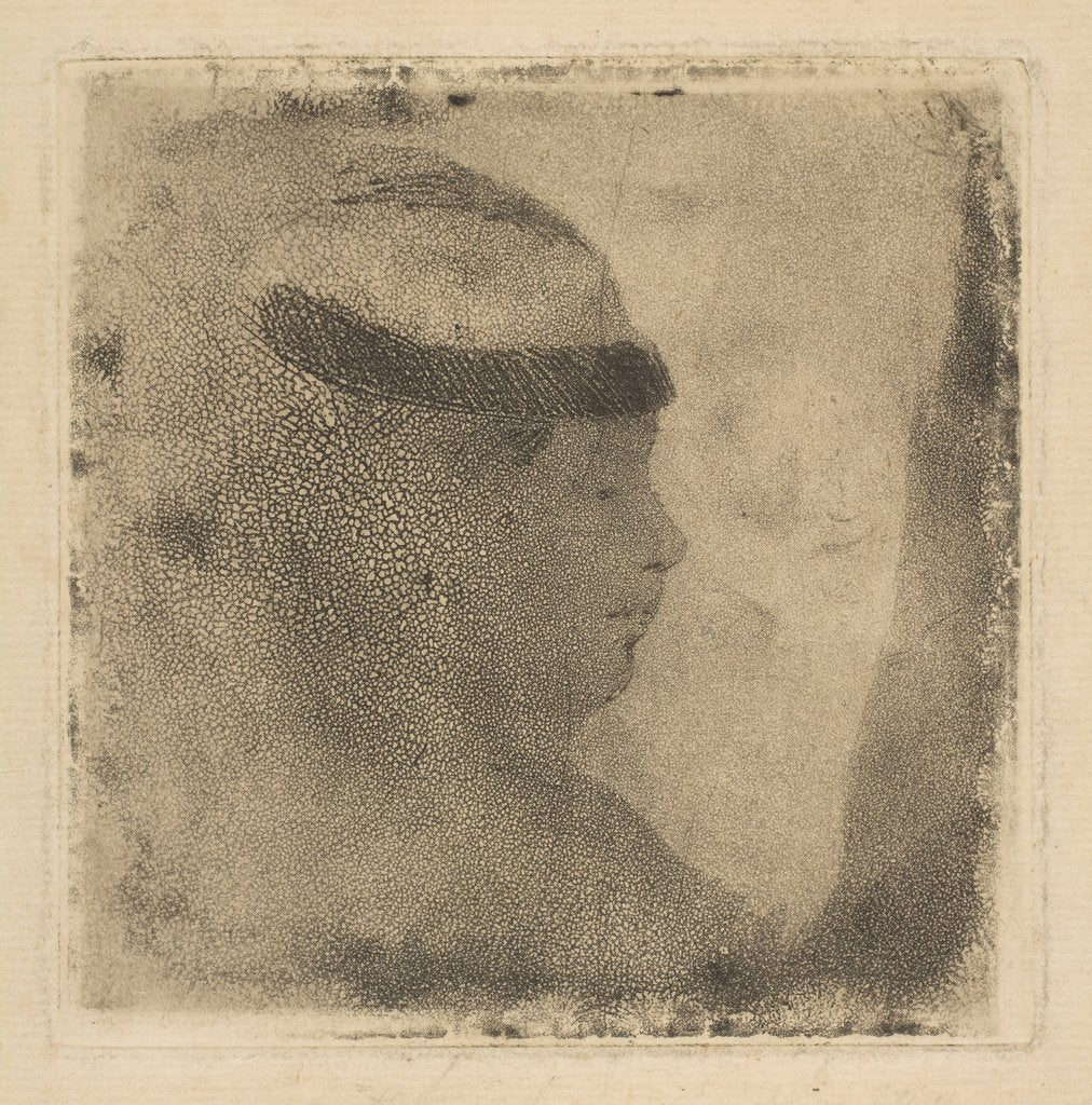 Detail of Head of a Woman in Profile, 1879-80 by Edgar Degas