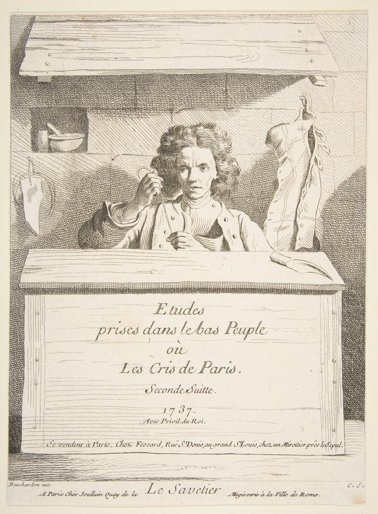 Detail of The Cobbler, 1737 by Caylus