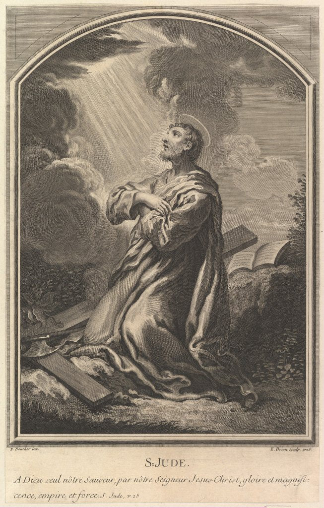Detail of Saint Jude, 1726 by Etienne Brion