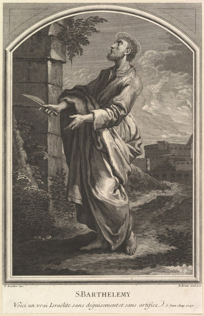 Detail of Saint Barthelemy, 1726 by Etienne Brion