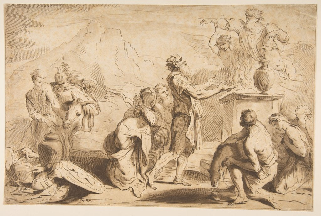 Detail of The Sacrifice of Noah, 1765 by Francesco Bartolozzi