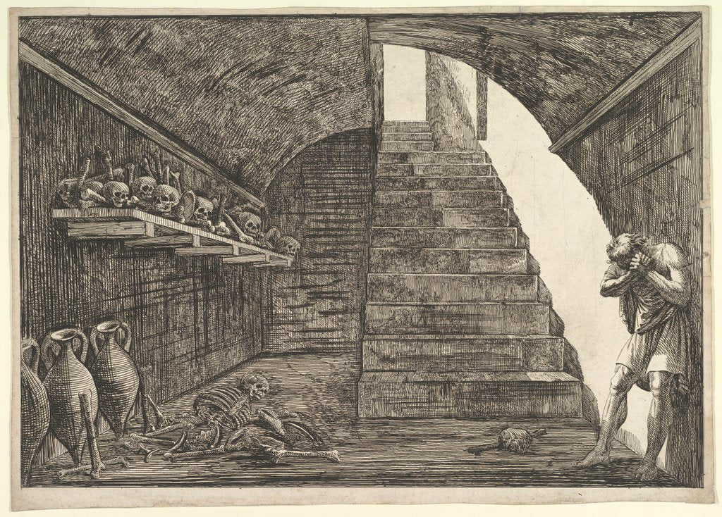 Detail of Prison Scene by Francesco Piranesi