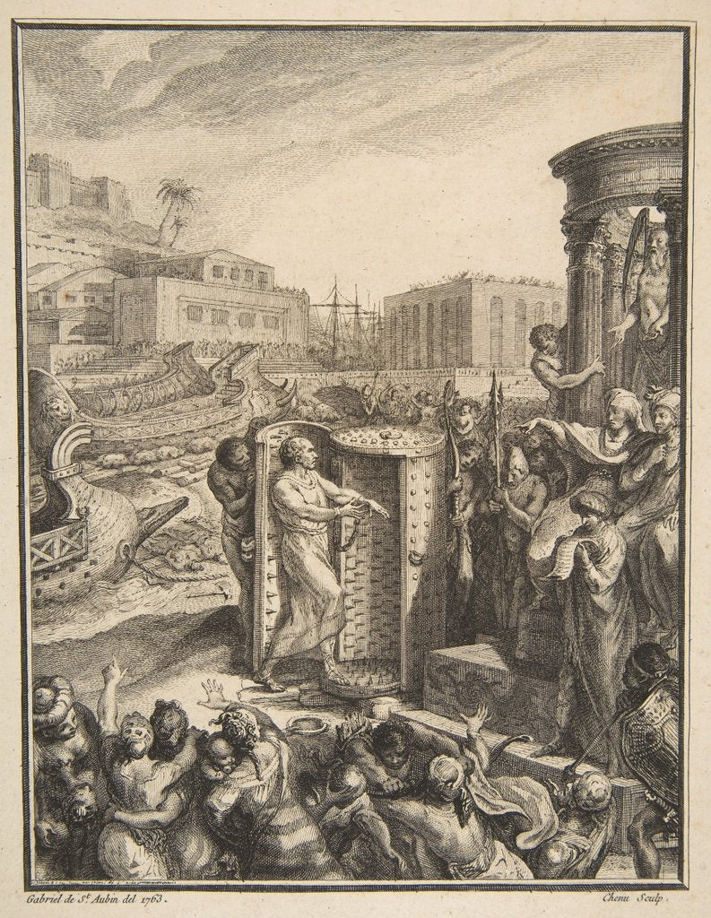 Detail of Regulus Condemned to the Most Horrible Torture, 18th century by Pierre Chenu