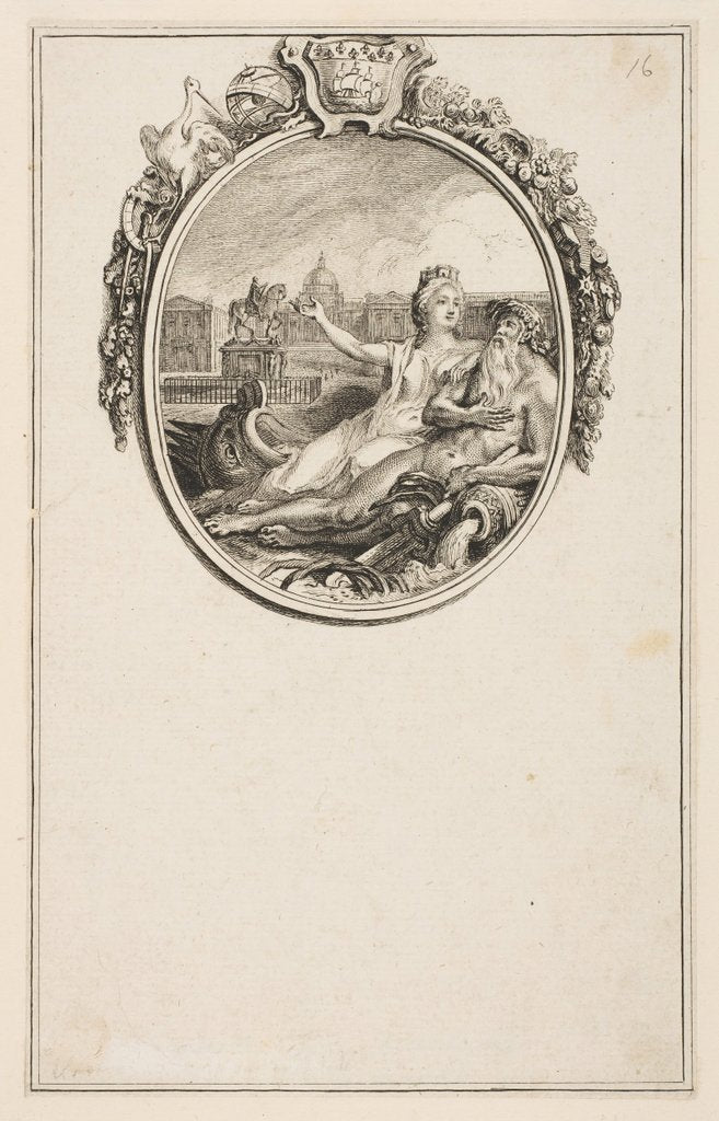 Detail of Inauguration de la statue equestre de Louis XV, 1766 by Pierre Chenu
