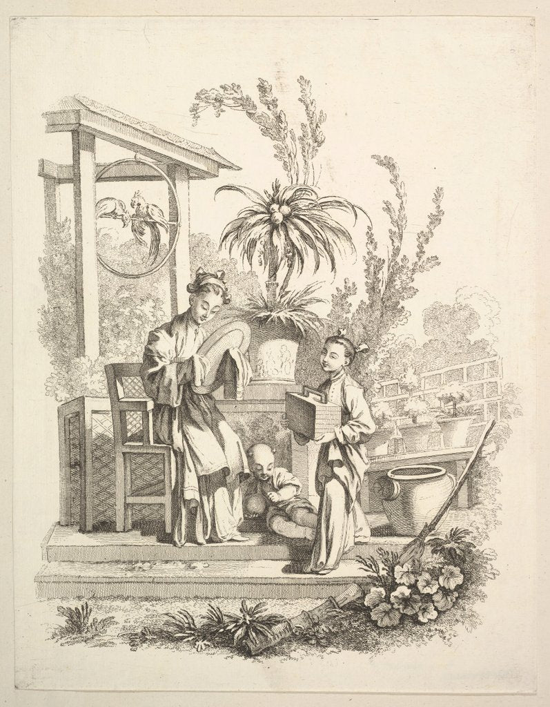 Detail of The Toilet, ca. 1742 by Gabriel Huquier