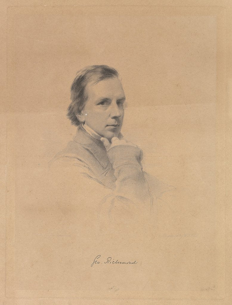 Detail of George Richmond - Self-portrait, 1850-70 by William Holl