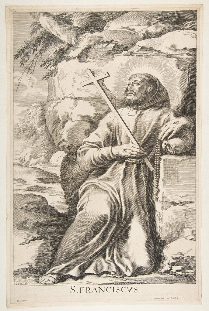 Detail of St. Francis by Gilles Rousselet