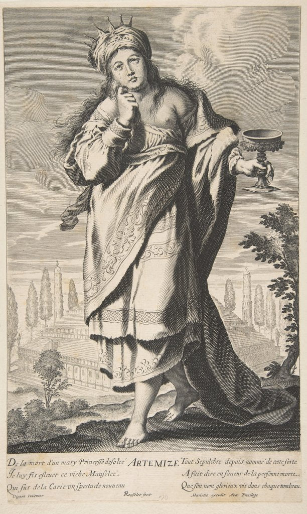 Detail of Artémise, ca. 1639-40 by Gilles Rousselet/Abraham Bosse