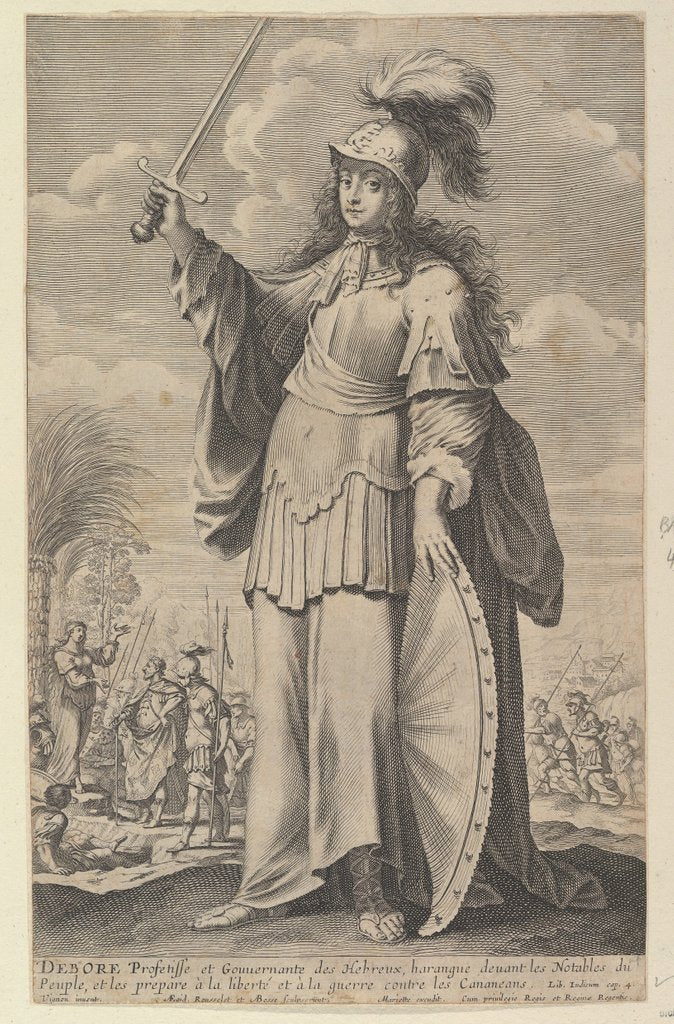 Detail of Déborah, 1647 by Gilles Rousselet/Abraham Bosse