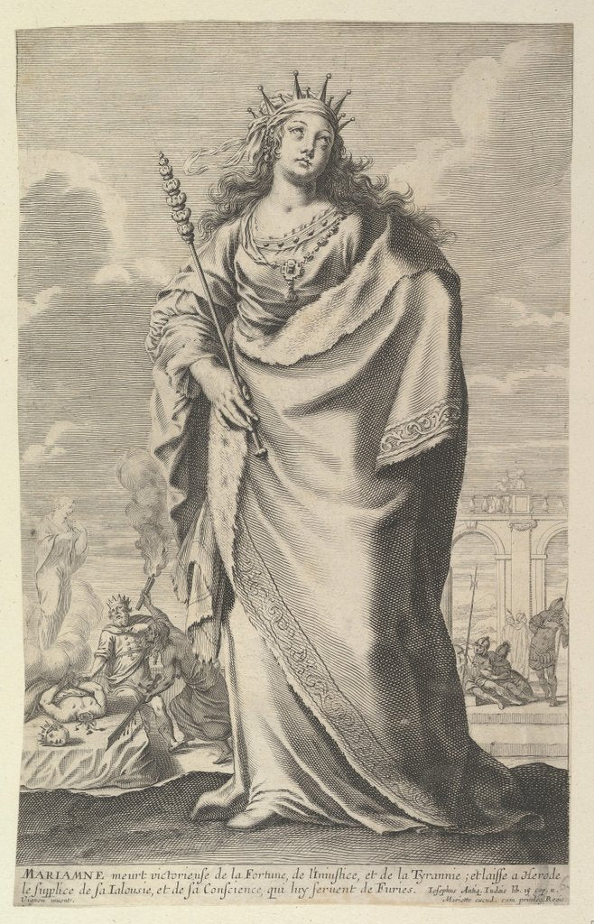 Detail of Marianne, 1647 by Gilles Rousselet/Abraham Bosse