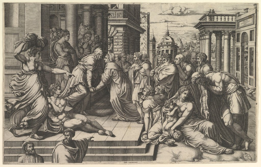 Detail of The Visitation, 1540-50 by Giorgio Ghisi