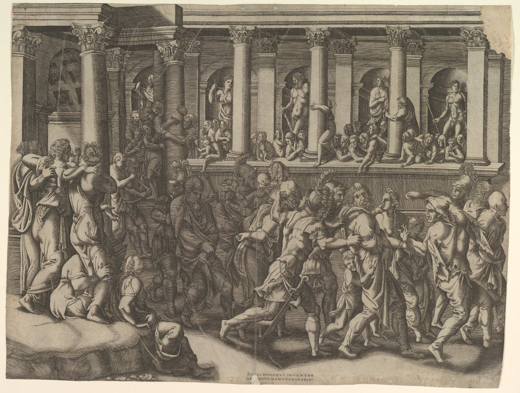 Detail of The Mocking of the Prisoners, ca. 1540 by Giorgio Ghisi